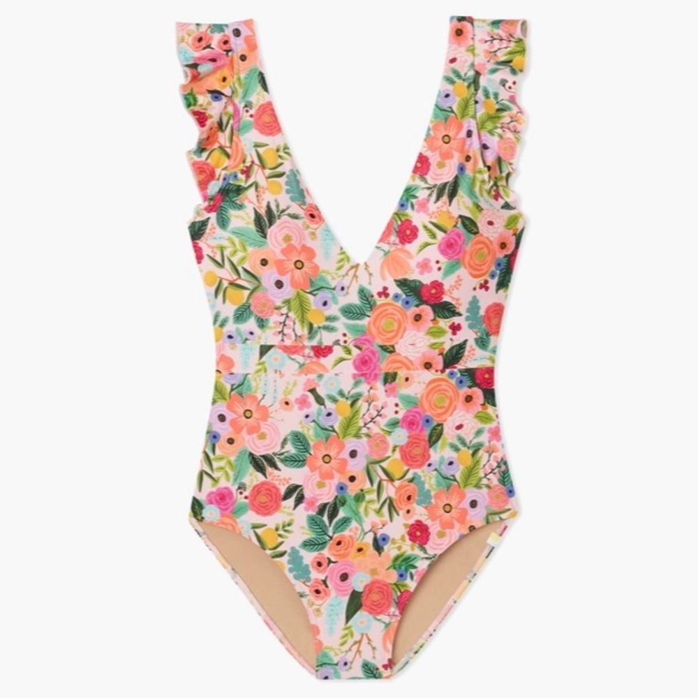 Summersalt Garden Party Ruffle Backflip One-piece Swimsuit